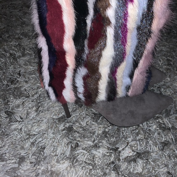 fur multicolor booties - Picture 3 of 4